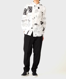 【希少】PS Paul Smith PS Dreamer デザインシャツ M 白 59096085b_b_05_215.jpg