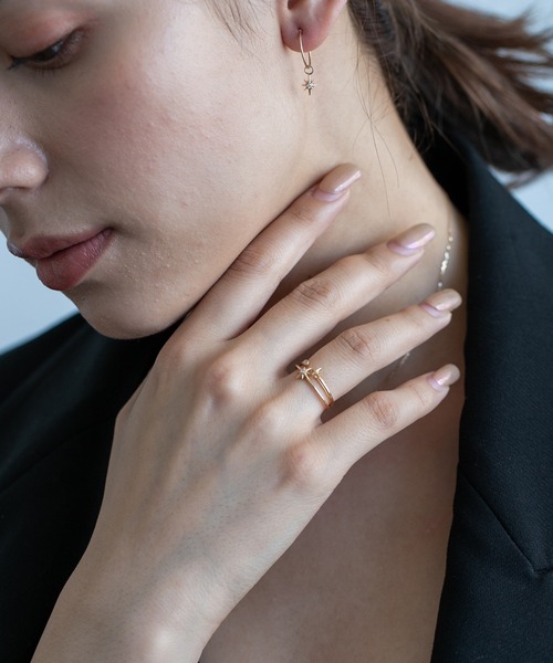 PAS TIERRA（パティエラ）の「[Briller] K10クレールダイヤモンドリング（リング・レディース・イエローゴールド・#7/#9/#13/#11）」の8枚目の写真