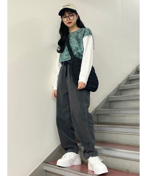 WEGO（ウィゴー）の「WEGO/シャーリングショルダーバッグ（ショルダーバッグ・レディース・オフホワイト/ブラック・FREE）」の13枚目の写真