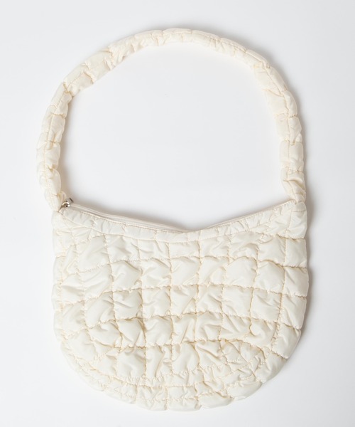 WEGO（ウィゴー）の「WEGO/シャーリングショルダーバッグ（ショルダーバッグ・レディース・オフホワイト/ブラック・FREE）」の14枚目の写真