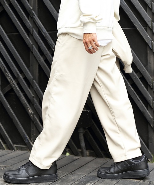 8(eight)(エイト)の「PUレザーワイドパンツ(その他パンツ・メンズ・アイボリー/ブルーグレー/ブラック・MEDIUM/LARGE)」の7枚目の写真