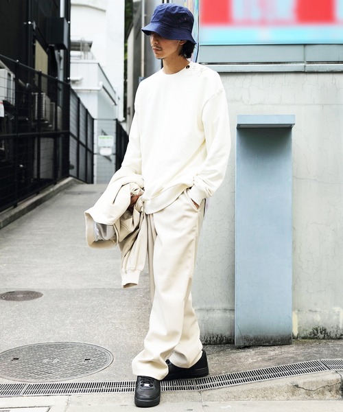 8(eight)(エイト)の「PUレザーワイドパンツ(その他パンツ・メンズ・アイボリー/ブルーグレー/ブラック・MEDIUM/LARGE)」の11枚目の写真