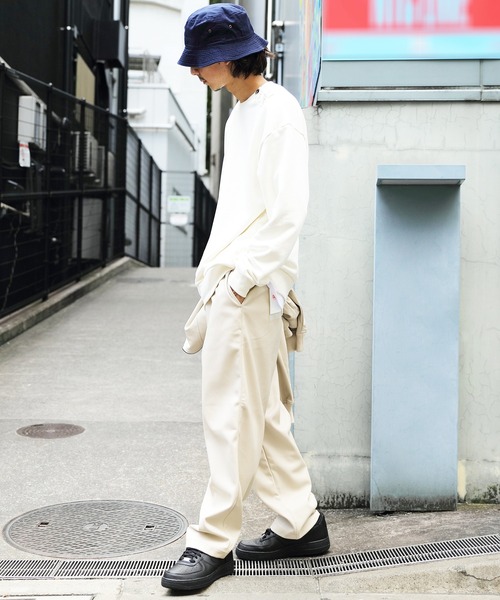 8(eight)(エイト)の「PUレザーワイドパンツ(その他パンツ・メンズ・アイボリー/ブルーグレー/ブラック・MEDIUM/LARGE)」の12枚目の写真