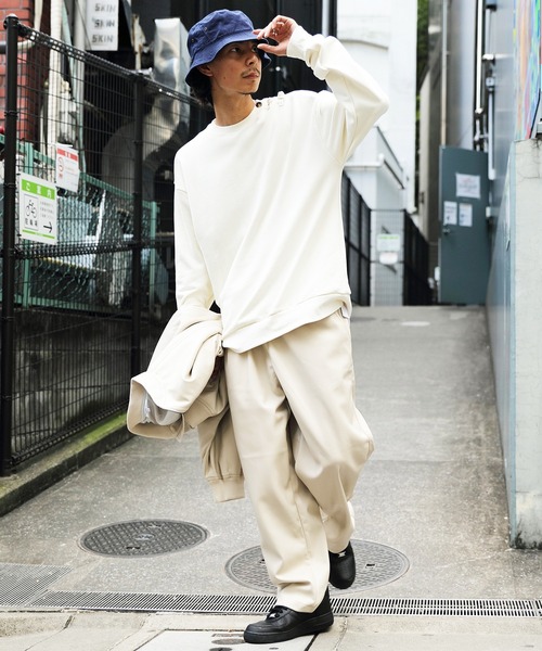 8(eight)(エイト)の「PUレザーワイドパンツ(その他パンツ・メンズ・アイボリー/ブルーグレー/ブラック・MEDIUM/LARGE)」の14枚目の写真