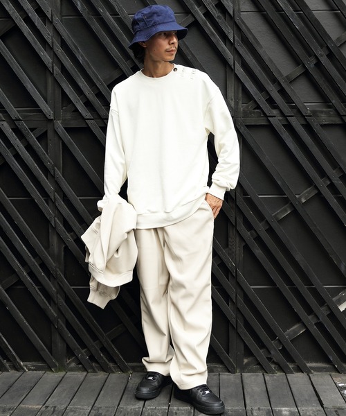 8(eight)(エイト)の「PUレザーワイドパンツ(その他パンツ・メンズ・アイボリー/ブルーグレー/ブラック・MEDIUM/LARGE)」の16枚目の写真