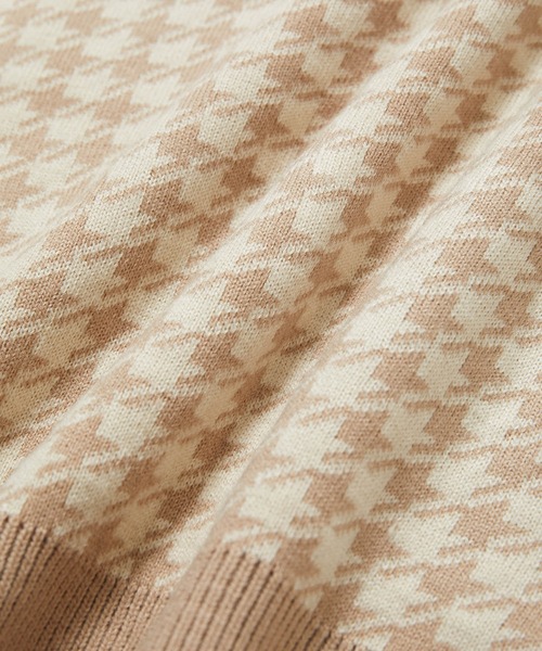 vis-`a-vis(ビサビ)の「【WEB限定】レトロ千鳥柄ジャガード!ニットタイトスカート【セットアップ対応】(スカート・レディース・ブラウン/ブラック系その他・S/M)」の9枚目の写真