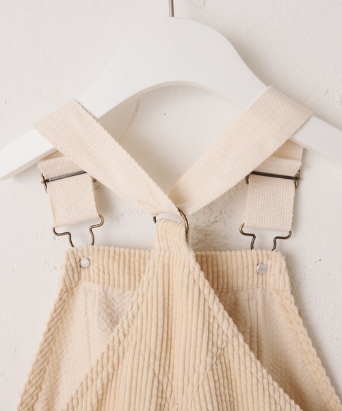 CIAOPANIC TYPY(チャオパニックティピー)の「【KIDS】コーデュロイワイドサロペット(サロペット/オーバーオール・キッズ・カーキ/アイボリー/キャメル・MEDIUM/SMALL/X-LARGE/LARGE/XX-LARGE)」の10枚目の写真