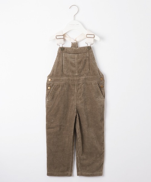 CIAOPANIC TYPY(チャオパニックティピー)の「【KIDS】コーデュロイワイドサロペット(サロペット/オーバーオール・キッズ・カーキ/アイボリー/キャメル・MEDIUM/SMALL/X-LARGE/LARGE/XX-LARGE)」の5枚目の写真