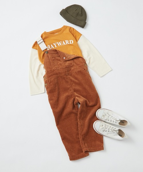 CIAOPANIC TYPY(チャオパニックティピー)の「【KIDS】コーデュロイワイドサロペット(サロペット/オーバーオール・キッズ・カーキ/アイボリー/キャメル・MEDIUM/SMALL/X-LARGE/LARGE/XX-LARGE)」の20枚目の写真