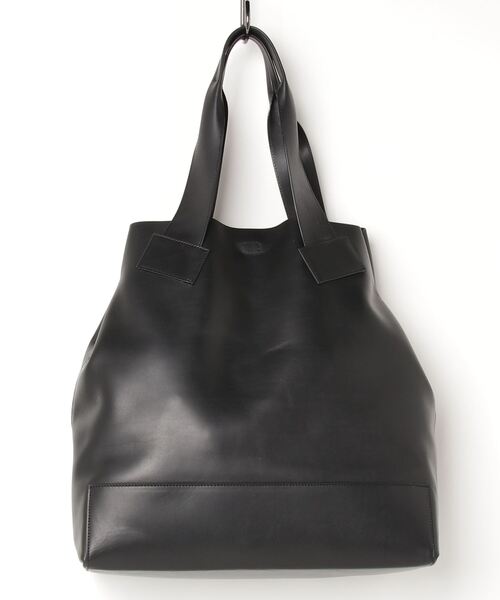STUDIO NICHOLSON（スタジオニコルソン）の「【STUDIO NICHOLSON】 SMOOTH CALF LEATHER SHOULDER BAG（トートバッグ・メンズ・ブラック・FREE）」の9枚目の写真