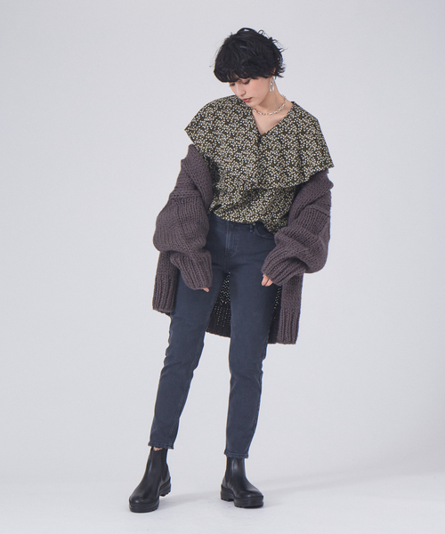 upperhights(アッパーハイツ)の「Upperhights THE STELLA 2(デニムパンツ・レディース・ブラック/インディゴブルー・25/22/24/23/21)」の3枚目の写真