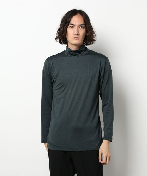 EDWIN（エドウィン）の「【EDWIN/エドウィン】BODY　FIRE　タートルネックロングTシャツ　保温機能　インナー（Tシャツ/カットソー・メンズ・ホワイト/グレー/チャコールグレー/ネイビー・MEDIUM/LARGE/X-LARGE）」の3枚目の写真