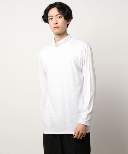 EDWIN（エドウィン）の「【EDWIN/エドウィン】BODY　FIRE　タートルネックロングTシャツ　保温機能　インナー（Tシャツ/カットソー・メンズ・ホワイト/グレー/チャコールグレー/ネイビー・MEDIUM/LARGE/X-LARGE）」の2枚目の写真