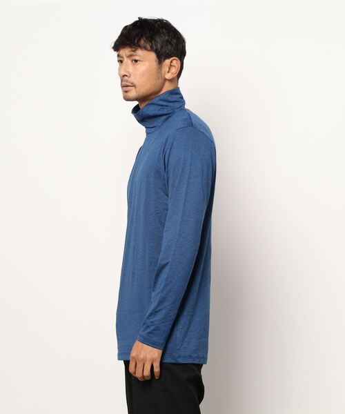 EDWIN（エドウィン）の「【EDWIN/エドウィン】BODY　FIRE　タートルネックロングTシャツ　保温機能　インナー（Tシャツ/カットソー・メンズ・ホワイト/グレー/チャコールグレー/ネイビー・MEDIUM/LARGE/X-LARGE）」の5枚目の写真