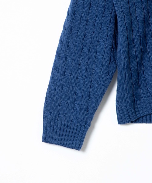 WEGO（ウィゴー）の「WEGO/ケーブルチルデンセーター（ニット/セーター・メンズ・ホワイト/ブラック/ベージュ/ブルー系その他・MEDIUM/LARGE）」の8枚目の写真