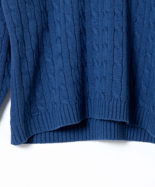 WEGO（ウィゴー）の「WEGO/ケーブルチルデンセーター（ニット/セーター・メンズ・ホワイト/ブラック/ベージュ/ブルー系その他・MEDIUM/LARGE）」の7枚目の写真
