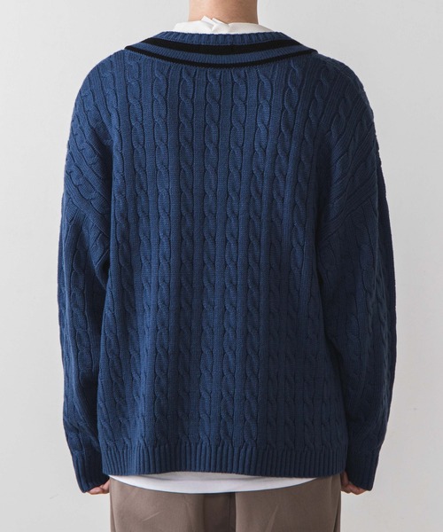 WEGO（ウィゴー）の「WEGO/ケーブルチルデンセーター（ニット/セーター・メンズ・ホワイト/ブラック/ベージュ/ブルー系その他・MEDIUM/LARGE）」の22枚目の写真