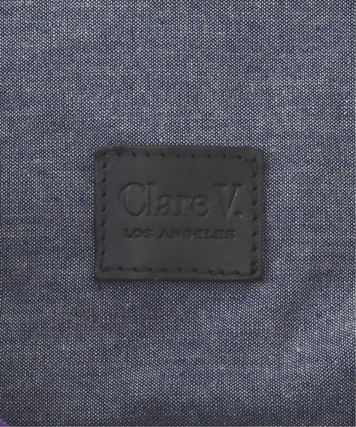clare v．（クレアヴィヴィエ）の「【CLARE V.】 GIANT TROP トートバッグ（トートバッグ・レディース・パープル・FREE）」の5枚目の写真