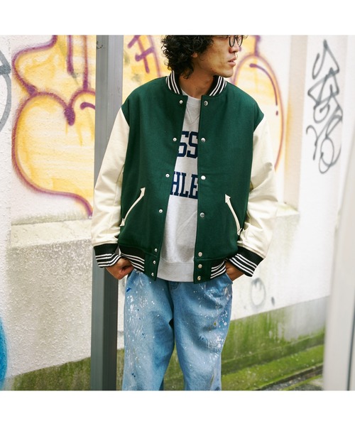 CPCM(シーピーシーエム)の「ラインリブメルトンスタジャン(スタジャン・メンズ・ブラック/ネイビー/ブラウン/グリーン・LARGE/MEDIUM)」の9枚目の写真