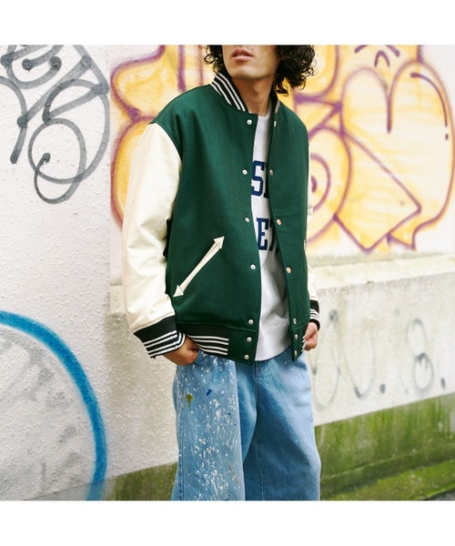 CPCM(シーピーシーエム)の「ラインリブメルトンスタジャン(スタジャン・メンズ・ブラック/ネイビー/ブラウン/グリーン・LARGE/MEDIUM)」の11枚目の写真