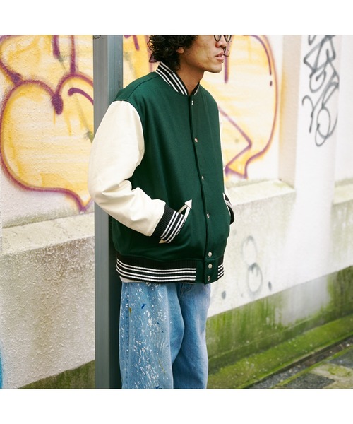 CPCM(シーピーシーエム)の「ラインリブメルトンスタジャン(スタジャン・メンズ・ブラック/ネイビー/ブラウン/グリーン・LARGE/MEDIUM)」の18枚目の写真