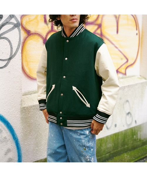 CPCM(シーピーシーエム)の「ラインリブメルトンスタジャン(スタジャン・メンズ・ブラック/ネイビー/ブラウン/グリーン・LARGE/MEDIUM)」の21枚目の写真