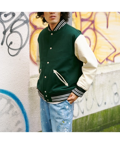 CPCM(シーピーシーエム)の「ラインリブメルトンスタジャン(スタジャン・メンズ・ブラック/ネイビー/ブラウン/グリーン・LARGE/MEDIUM)」の22枚目の写真