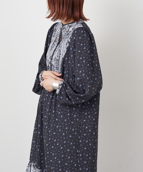 45r ボヘミアンフラワープリント ワンピース 45r ボヘミアンフラワープリント ワンピース 新品 45R