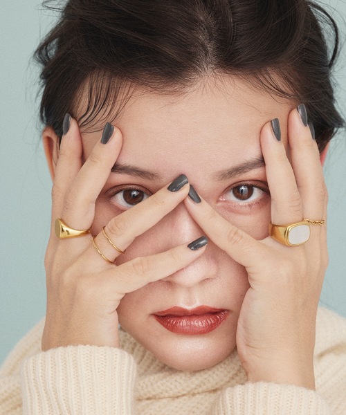 CENE（セネ）の「【CENE】セネ/ ダブルスリムライン リング（リング・レディース・ゴールド・#11/#13/#9）」の2枚目の写真