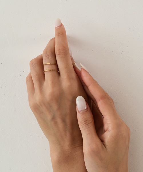 CENE（セネ）の「【CENE】セネ/ ダブルスリムライン リング（リング・レディース・ゴールド・#11/#13/#9）」の5枚目の写真