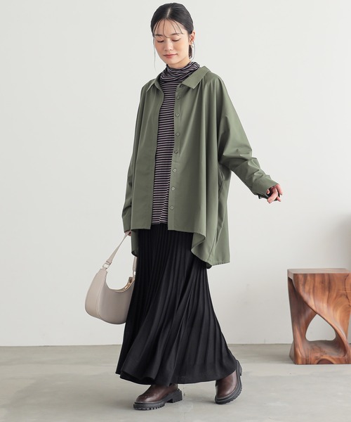 n'OrLABEL（ノアールレーベル）の「『あぜ編みニットフレアスカート』（スカート・レディース・ブラック/グリーン/マスタード/プラム/オレンジ/ナチュラル/グレー・1/2）」の14枚目の写真