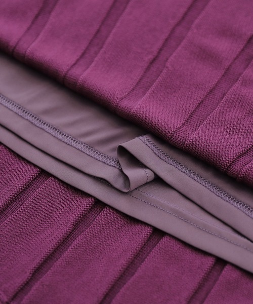 n'OrLABEL（ノアールレーベル）の「『あぜ編みニットフレアスカート』（スカート・レディース・ブラック/グリーン/マスタード/プラム/オレンジ/ナチュラル/グレー・1/2）」の16枚目の写真