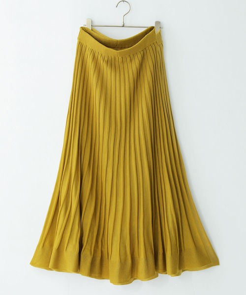 n'OrLABEL（ノアールレーベル）の「『あぜ編みニットフレアスカート』（スカート・レディース・ブラック/グリーン/マスタード/プラム/オレンジ/ナチュラル/グレー・1/2）」の22枚目の写真