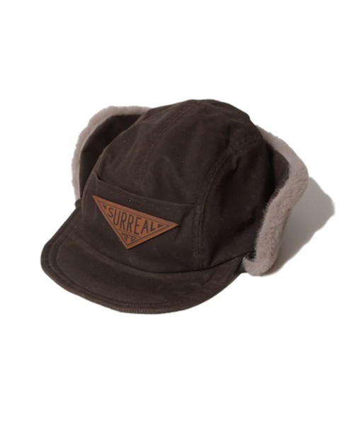 SURREAL（シュルリアル）の「【SURREAL/シュルリアル】Eagle_Oiled Waxed Cotton Boa Cap（キャップ・メンズ・ブラック/ブラウン/オレンジ・FREE）」の3枚目の写真