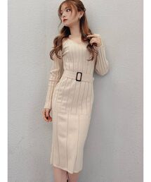 RESEXXY | タイトミディニットワンピース(ワンピース)