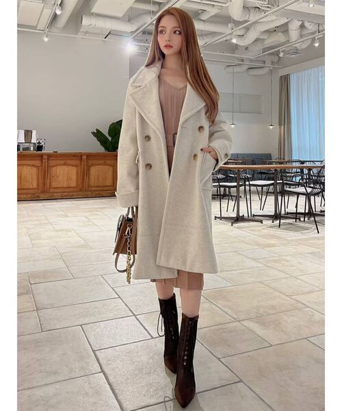 RESEXXY（リゼクシー）の「タイトミディニットワンピース（ワンピース・レディース・ブラック/ベージュ/ブルー/モカ・FREE）」の8枚目の写真