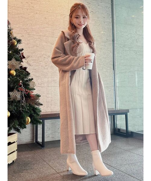 RESEXXY（リゼクシー）の「タイトミディニットワンピース（ワンピース・レディース・ブラック/ベージュ/ブルー/モカ・FREE）」の16枚目の写真