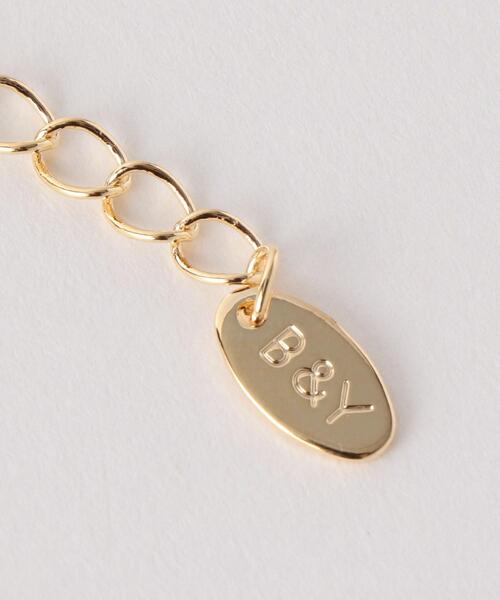 BEAUTY&YOUTH UNITED ARROWS（ビューティーアンドユースユナイテッドアローズ）の「BY フラット ダブルリング チェーン ネックレス（ネックレス・レディース・シルバー/ゴールド・FREE）」の3枚目の写真
