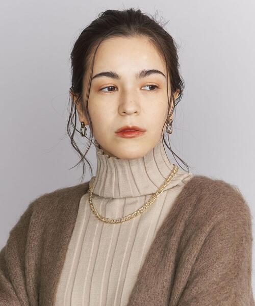 BEAUTY&YOUTH UNITED ARROWS（ビューティーアンドユースユナイテッドアローズ）の「BY フラット ダブルリング チェーン ネックレス（ネックレス・レディース・シルバー/ゴールド・FREE）」の7枚目の写真