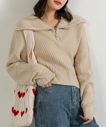 DAY CLOSET | 【non-no1.2月合併号掲載】レディース ハイネック/セーラーカラー2WAYニットセータートップス 秋冬(ニット/セーター)