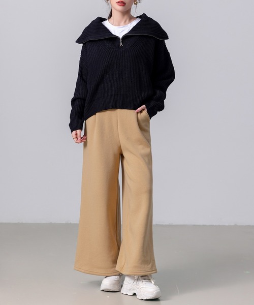 DAY CLOSET(デイ クローゼット)の「【non-no1.2月合併号掲載】レディース ハイネック/セーラーカラー2WAYニットセータートップス 秋冬(ニット/セーター・レディース・ブラック/ベージュ/ブラウン・ONE SIZE)」の4枚目の写真