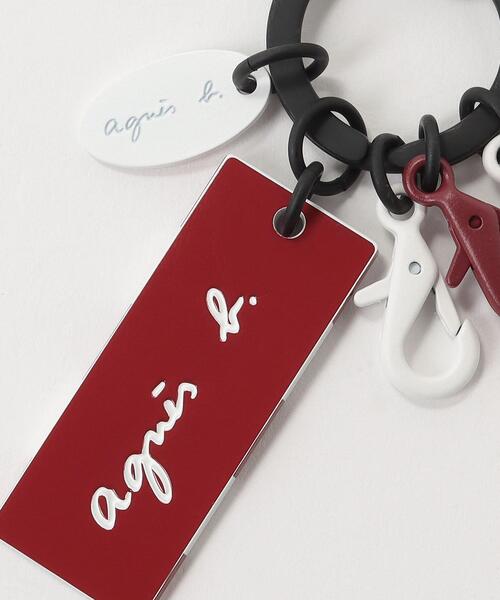 国内即発 大人気 agnes b. NA01−01 ボーダー キーホルダー ボーダーキーホルダー (NA01－01) ｜agnès b. VOYAGE FEMME
