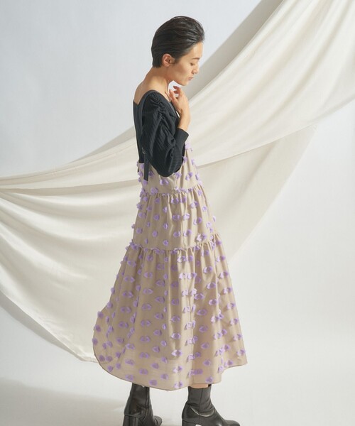 GRACE CONTINENTALドットジャガードノースリーブワンピース ドットジャガードノースリーブワンピース / GRACE CONTINENTAL