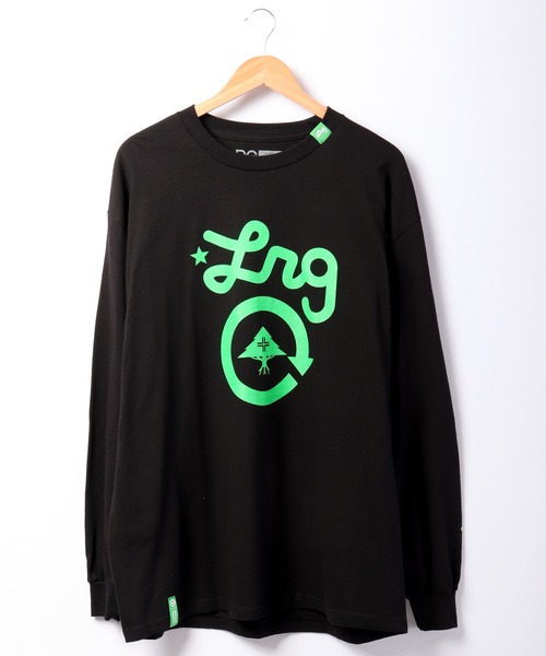 LRG(エルアールジー)の「LRG ロゴプリントロングスリーブTシャツ(Tシャツ/カットソー・メンズ・グレー/バーガンディー/ブラック・L/XL/M/2XL)」の4枚目の写真