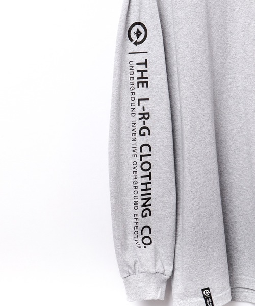 LRG(エルアールジー)の「LRG ロゴプリントロングスリーブTシャツ(Tシャツ/カットソー・メンズ・グレー/バーガンディー/ブラック・L/XL/M/2XL)」の15枚目の写真