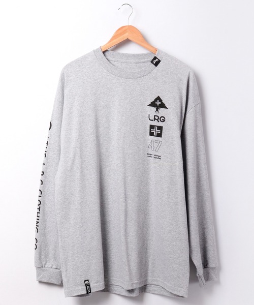 LRG(エルアールジー)の「LRG ロゴプリントロングスリーブTシャツ(Tシャツ/カットソー・メンズ・グレー/バーガンディー/ブラック・L/XL/M/2XL)」の11枚目の写真