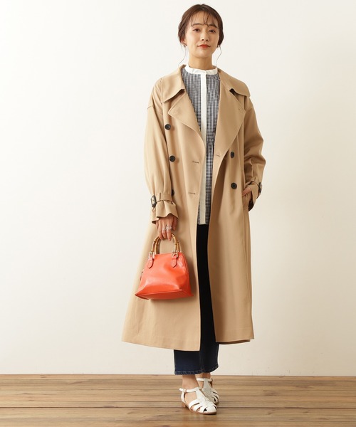 N.(N. Natural Beauty Basic)(エヌエヌナチュラルビューティーベーシック)の「◆ペプラムバンドカラーシャツ(シャツ/ブラウス・レディース・オフホワイト/ブルー系その他/レッド系その他/ブラック系その他・MEDIUM)」の19枚目の写真