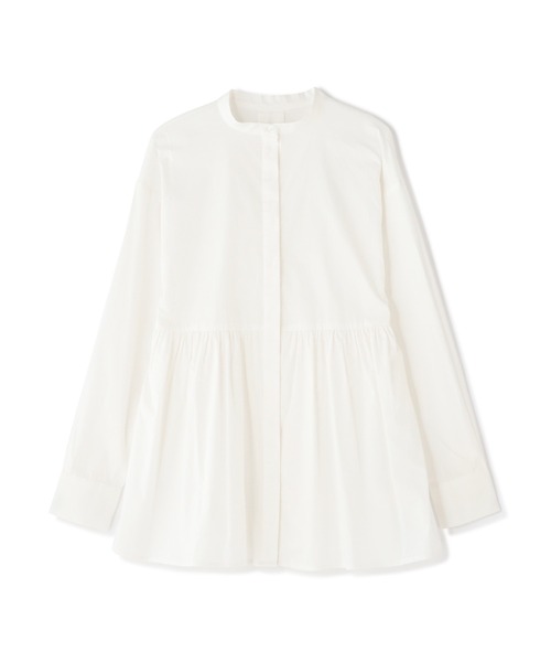 N.(N. Natural Beauty Basic)(エヌエヌナチュラルビューティーベーシック)の「◆ペプラムバンドカラーシャツ(シャツ/ブラウス・レディース・オフホワイト/ブルー系その他/レッド系その他/ブラック系その他・MEDIUM)」の20枚目の写真