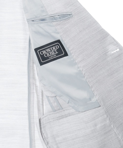 CROWDED CLOSET(クラウデッドクローゼット)の「リヨセルデニムオックスジャケット(テーラードジャケット・メンズ・ネイビー/グレー・01/02/03/04)」の7枚目の写真