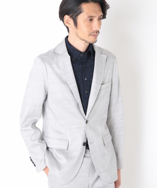 CROWDED CLOSET(クラウデッドクローゼット)の「リヨセルデニムオックスジャケット(テーラードジャケット・メンズ・ネイビー/グレー・01/02/03/04)」の11枚目の写真